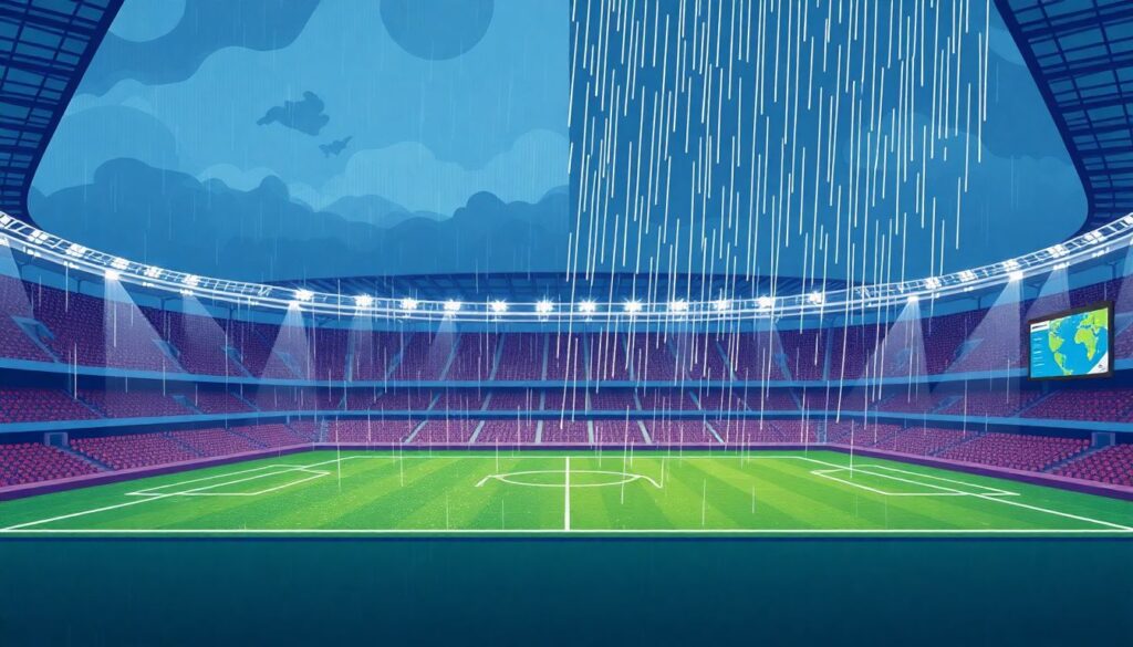 Влияние погодных условий на результаты футбольных матчей - иллюстрация