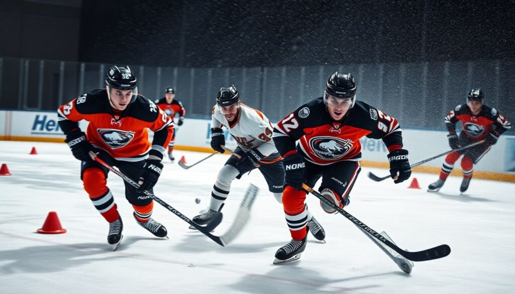 Современный хоккей: скорости, силовая игра и техника владения шайбой - иллюстрация