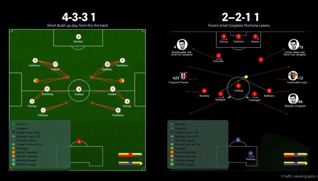 Гид по футбольной тактике: схемы 4-3-3 и 4-2-3-1 в чемпионатах Европы - иллюстрация
