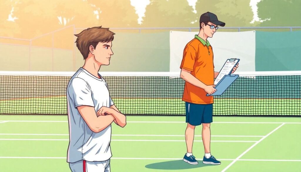 Теннисная пауза: техники восстановления между геймами - иллюстрация