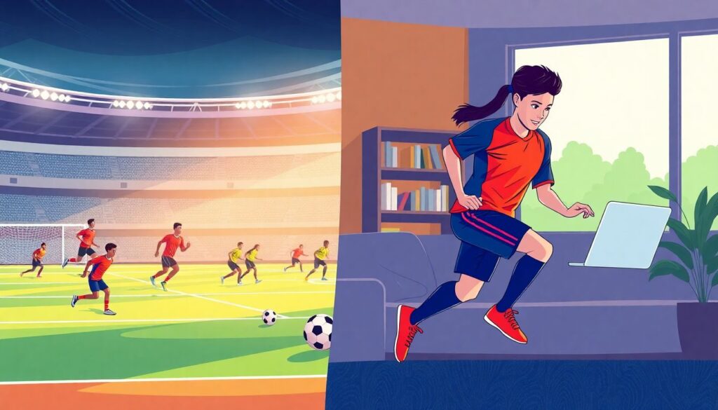 Лучшие тренировки для развития скорости в футболе - иллюстрация