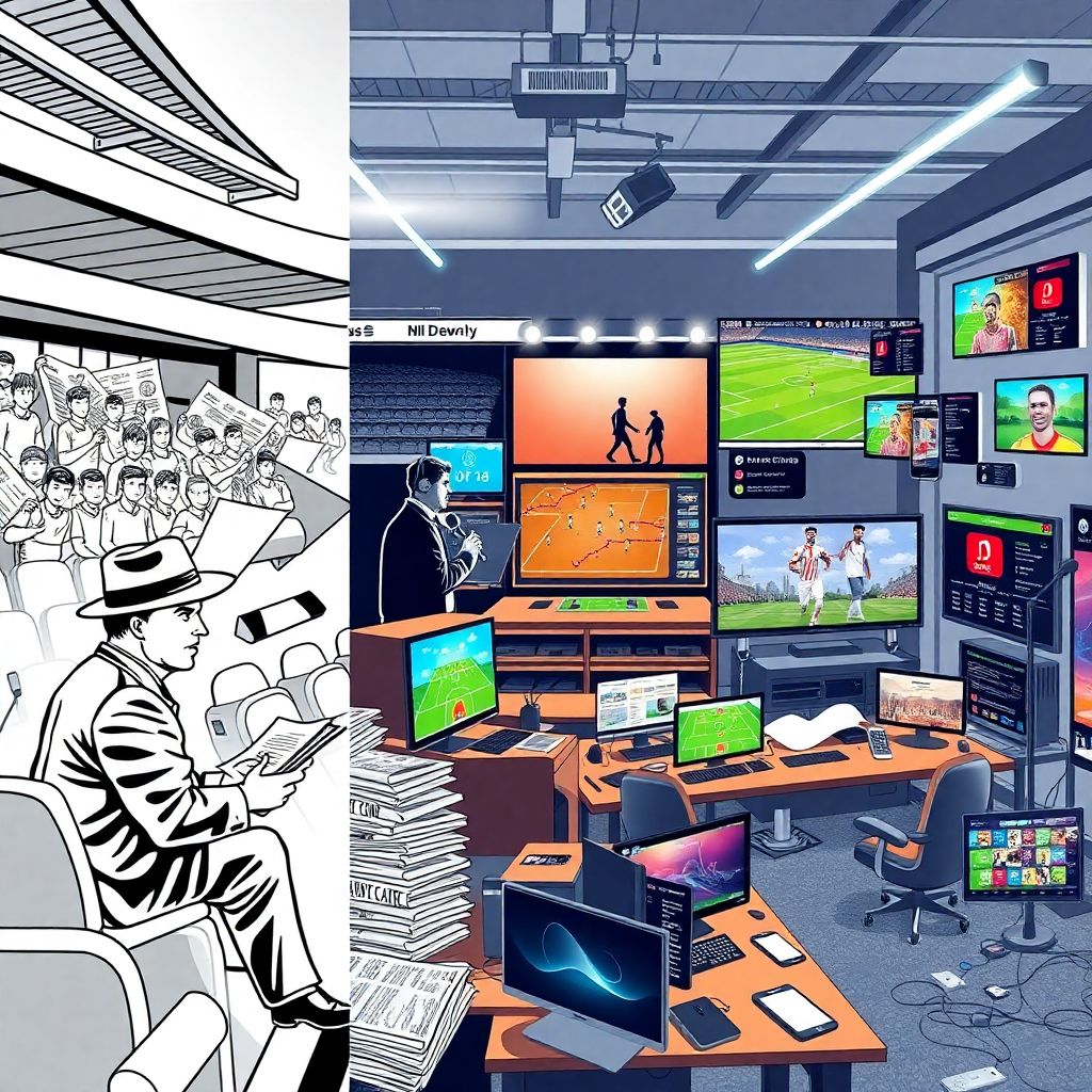 Эволюция спортивной журналистики: как изменился путь от печати к подаче онлайн