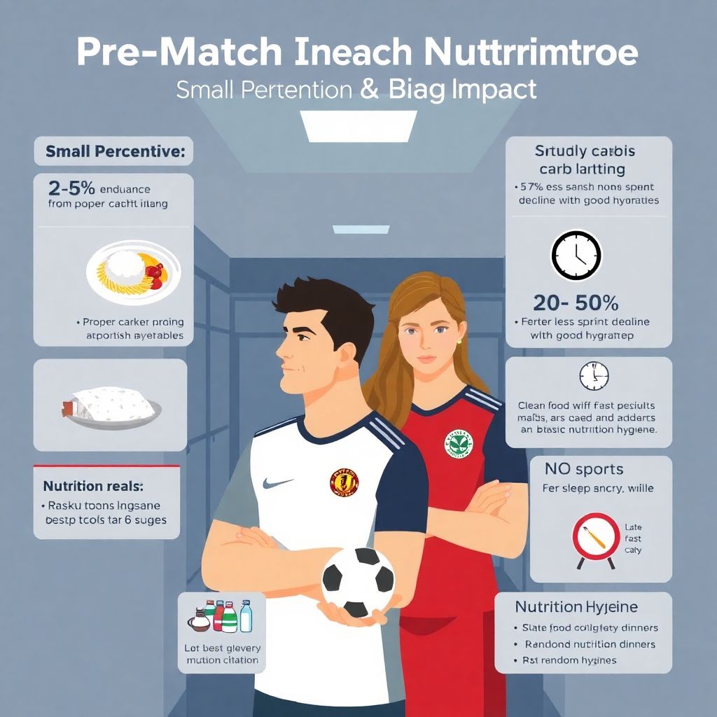 Гигиена питания спортсмена и режим дня перед матчем для максимальной готовности