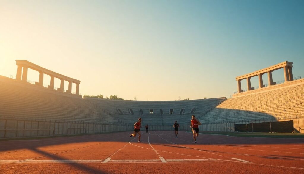 История трековых маршрутов в беге на выносливость - иллюстрация