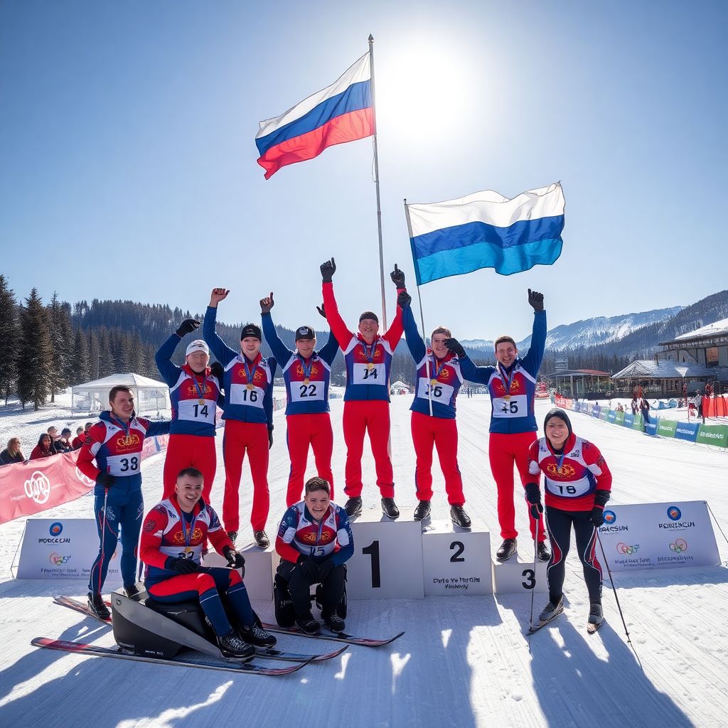 Российский гимн на Кубке мира: триумф паралыжной сборной в Финстерау