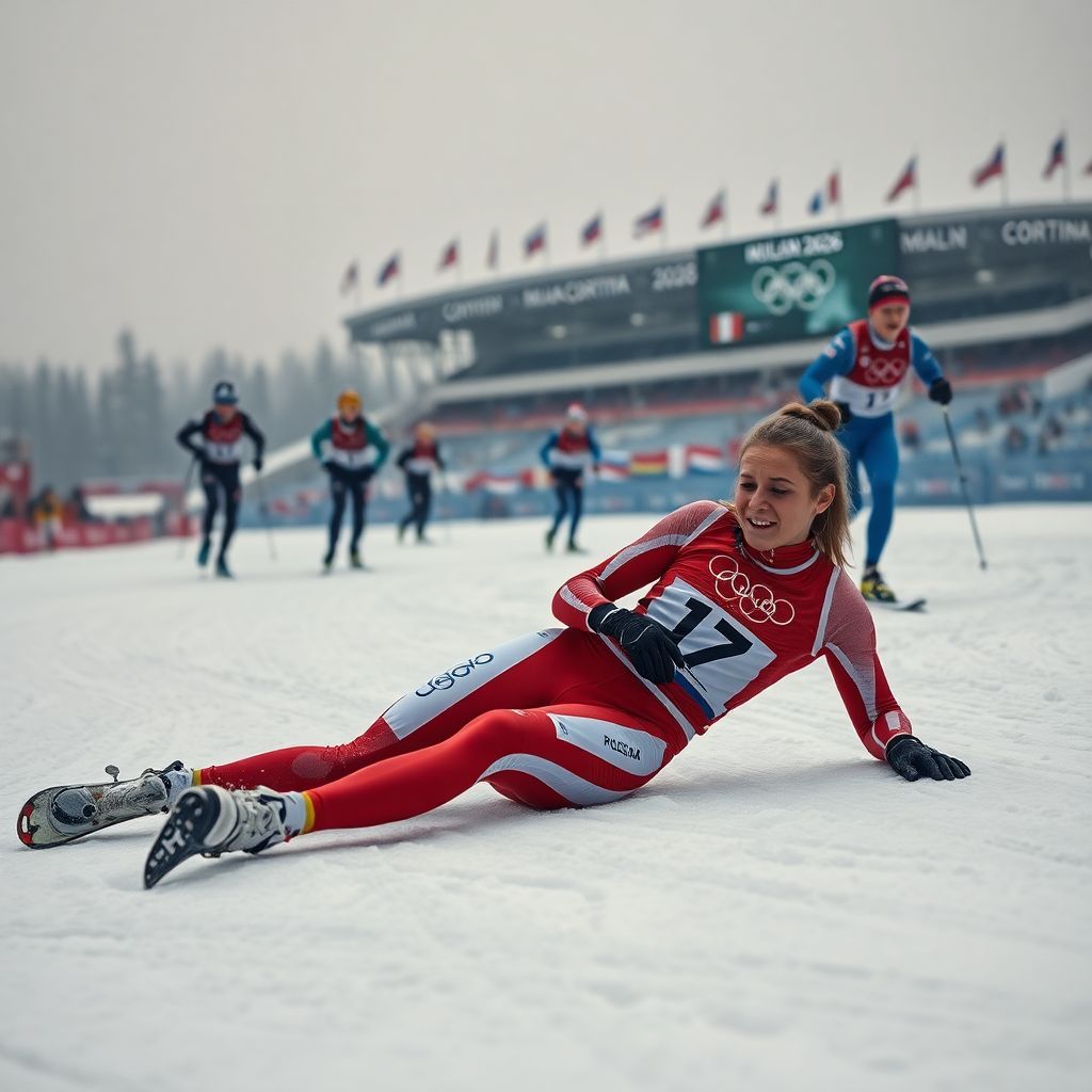 Драма российской лыжницы Непряевой на Олимпиаде 2026: падение и слёзы в скиатлоне