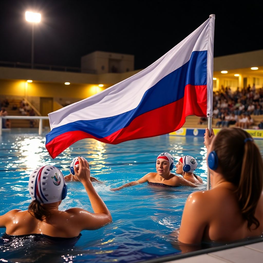 Сборная России по водному поло возвращается под флагом и громит Бразилию на Кубке мира