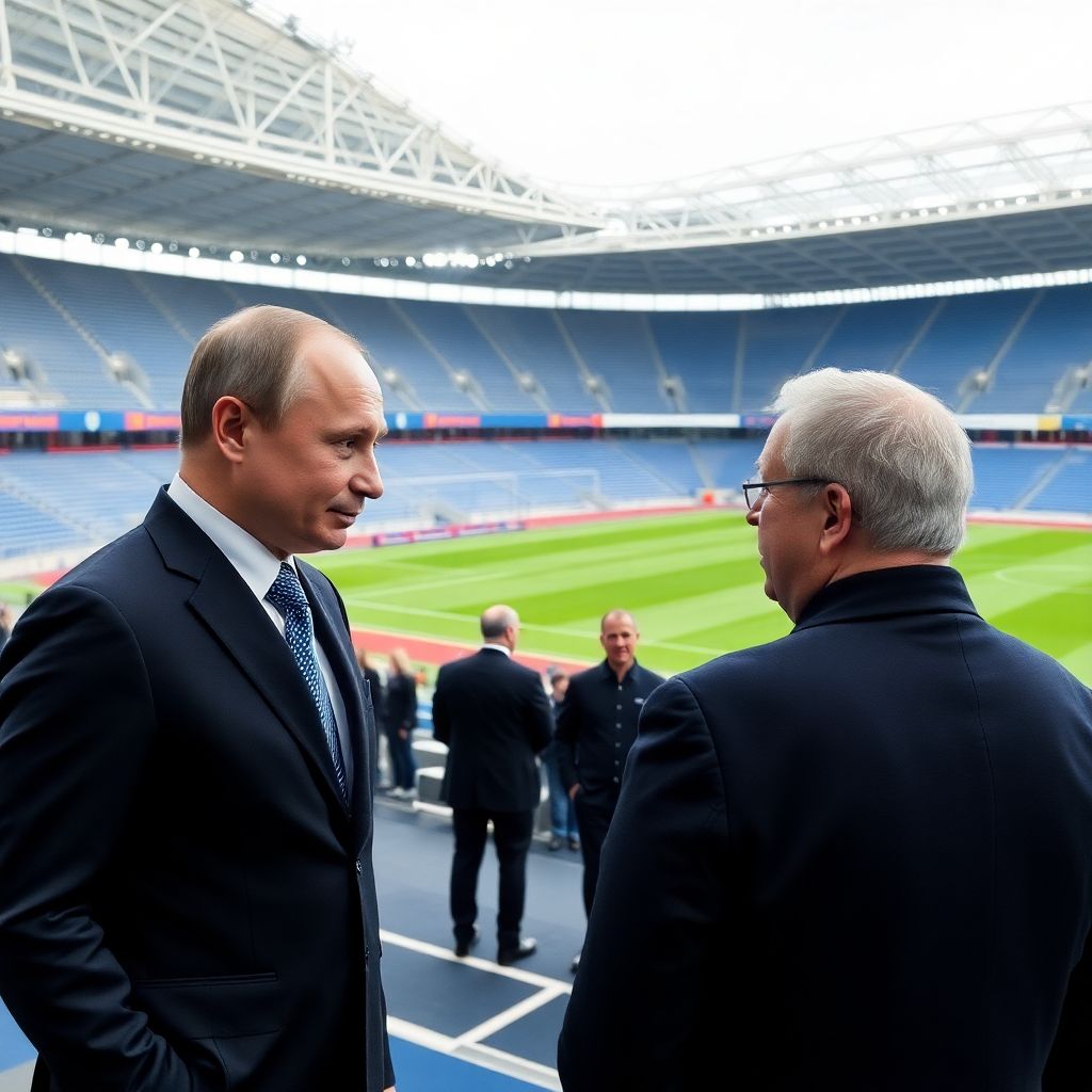 Путин и Собянин открыли реконструированный стадион московского «Торпедо»